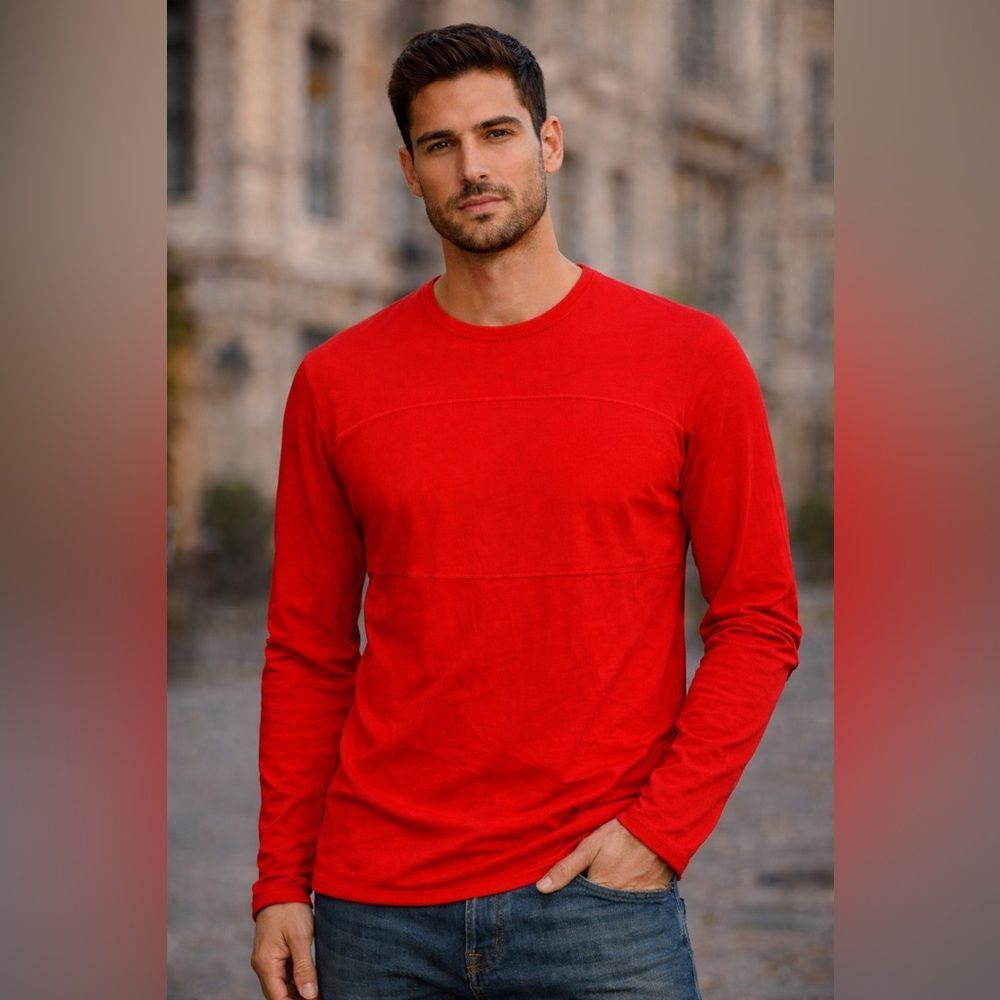 Boss Bold Red Long Sleeve Tee Dry and Fit